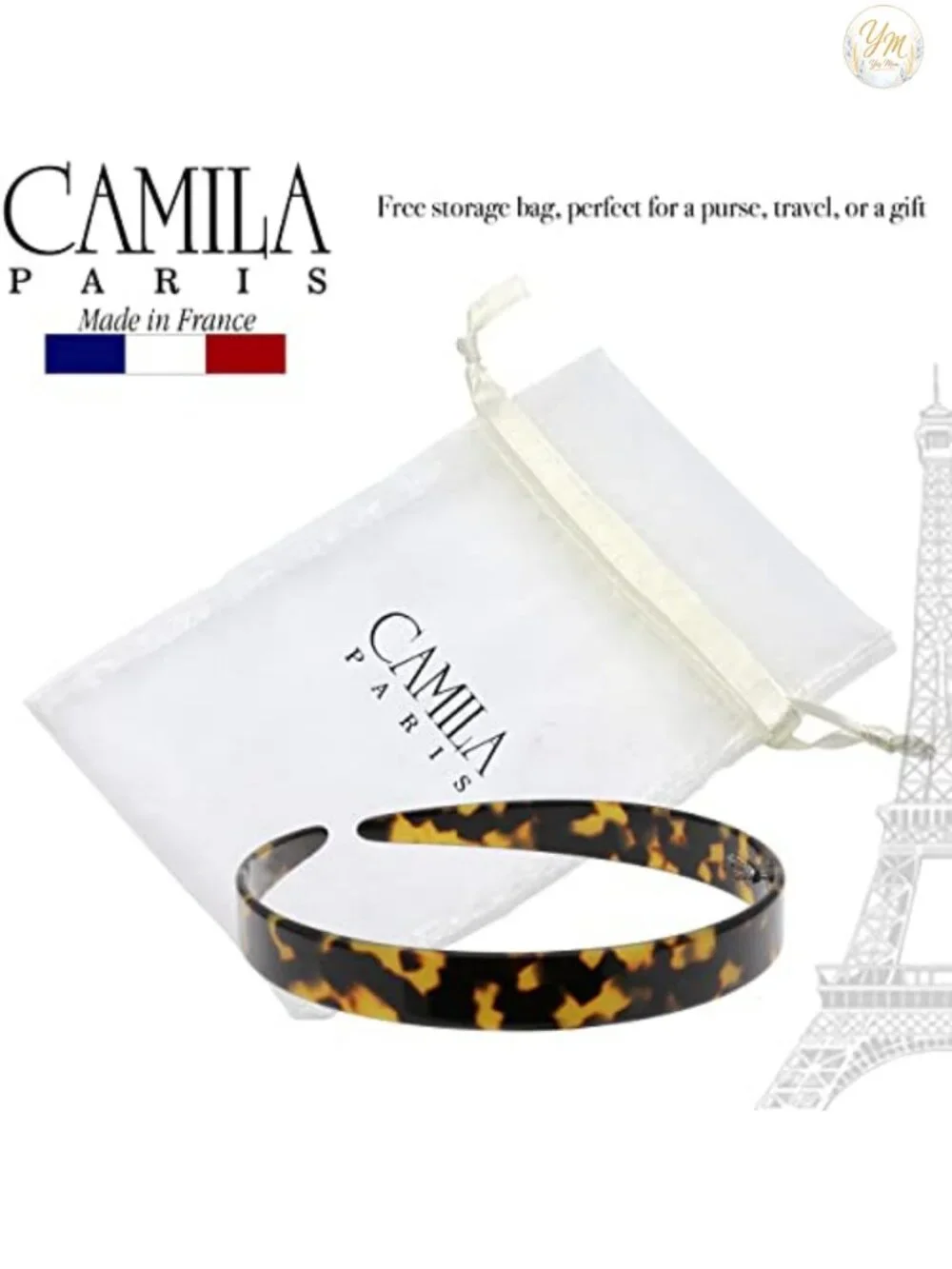 Handmade Cellulose Acetate Headband No Slip Grip Women's Hair Accessory